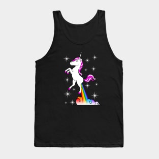 Unicorn Farting Rainbow Tank Top